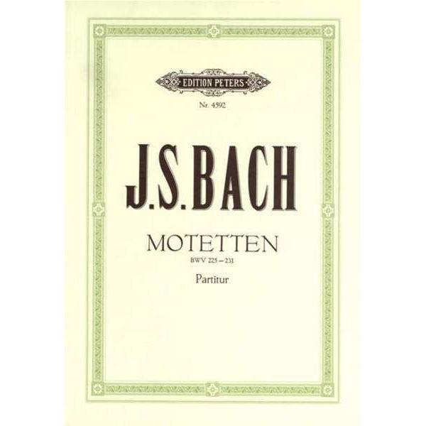 J.S Bach - Motetten - BWV 225-231 - Partitur