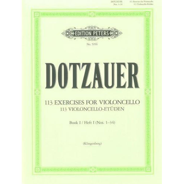 Dotzauer 113 Violoncello-Etüden hft 1 no 1-34