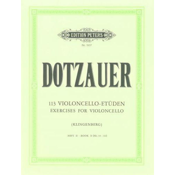 Dotzauer 113 Violoncello-Etüden hft 2 no 36-62