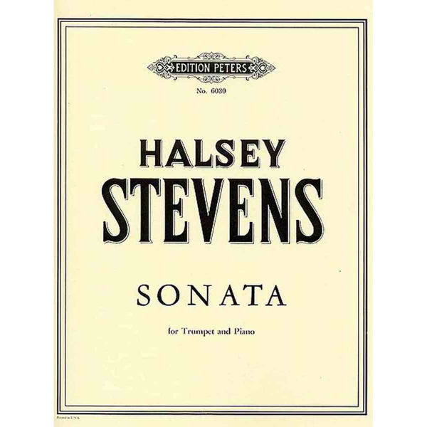 Sonata for Trompet and Piano, Halsey Stevens