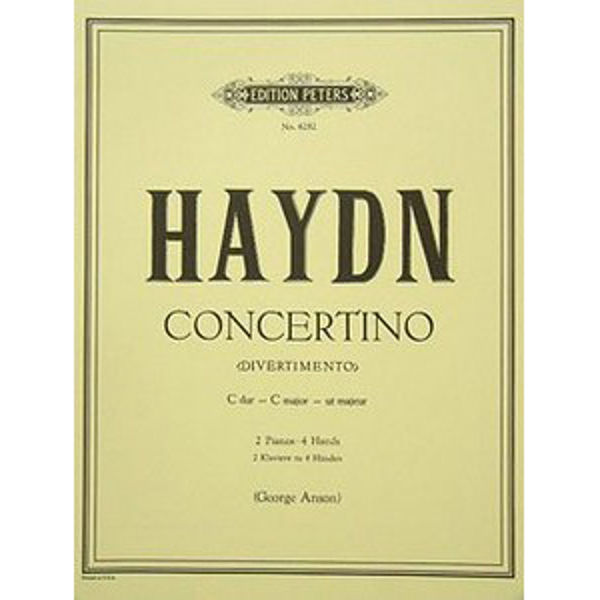 Concertino in C Hob.XIV/3, Franz Joseph Haydn - Piano Duett