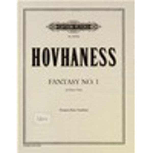 Fantasie Nr. 1 op. 70 - Hovhaness - Brass Trio - Score and Parts