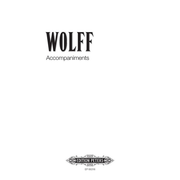 Accompaniments, Christian Wolff - Piano Solo