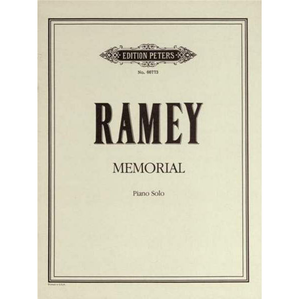 Memorial (In Memoriam Alexander Tcherepnin), Phillip Ramey - Piano Solo