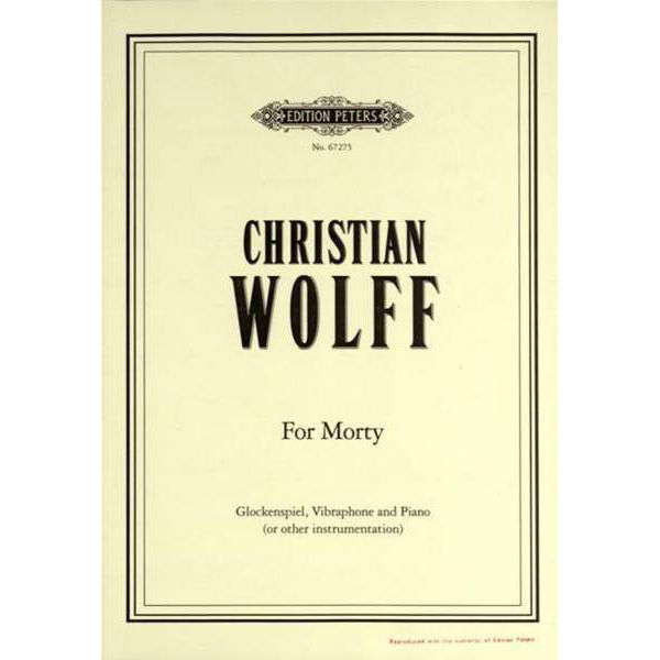 For Morty, Christian Wolff - Piano