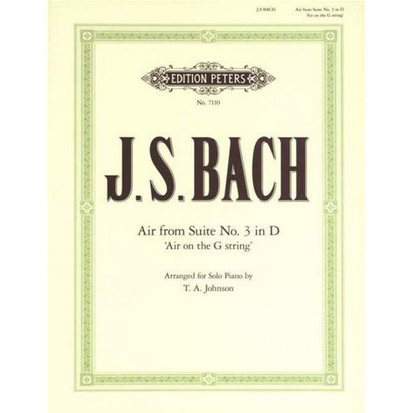 Air on the G String, Johann Sebastian Bach - Piano Solo