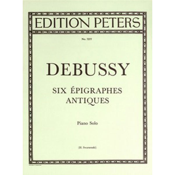6 Epigraphes antiques, Claude Debussy - Piano Solo