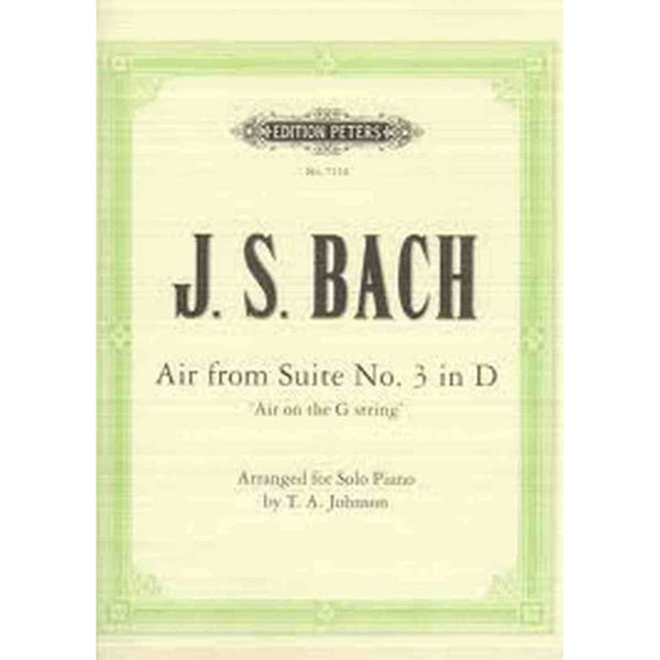 Bach - Air from Suite No. 3 in D for Violin and Piano incl. CD
