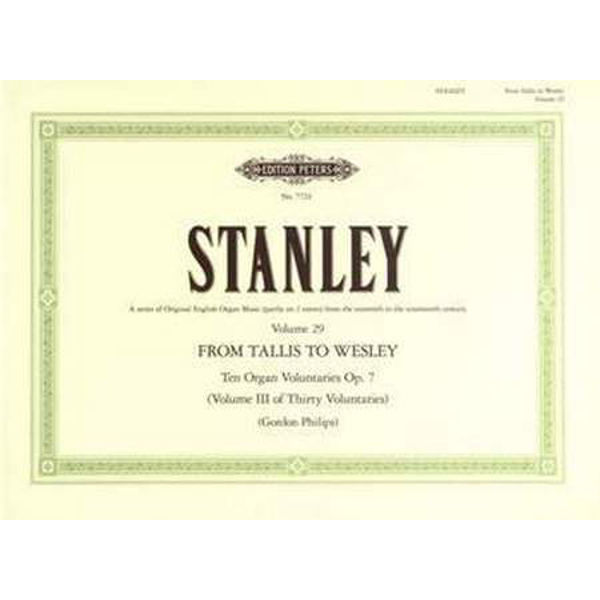 10 Voluntaries Op.7, John Stanley - Organ Solo