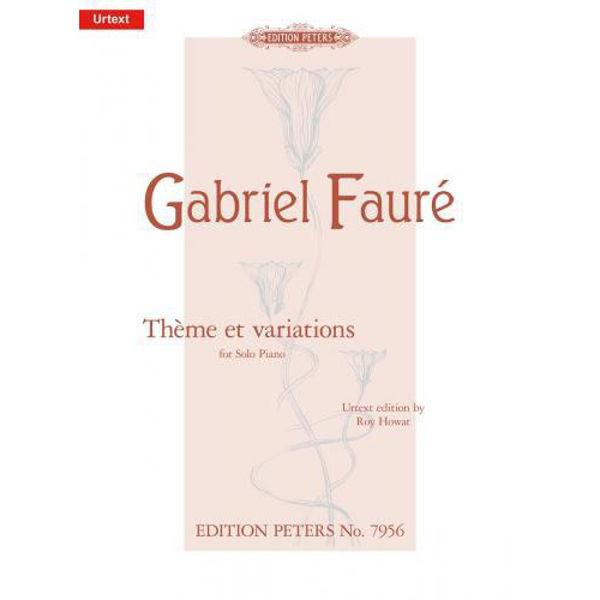 Thème et variations, Gabriel Faure - Piano Solo