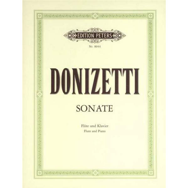 Donizetti - Sonate - for Flute and Piano
