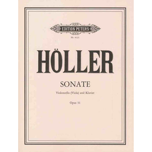Sonate for Violoncello (Viola) und Klavier Op. 31 - Höller