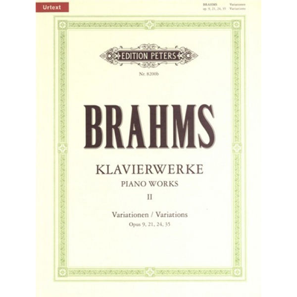 Piano Works Vol.2: Variations, Johannes Brahms - Piano Solo