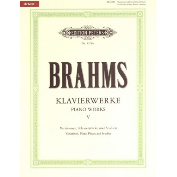 Piano Works Vol.5: Miscellaneous Works, Johannes Brahms - Piano Solo