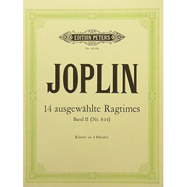 14 Selected Ragtimes Vol 2 8-14, Scott Joplin - Piano 4 hands