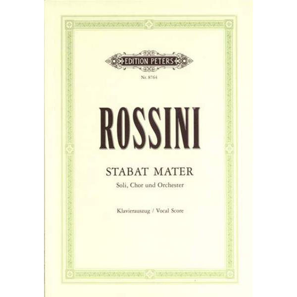 Sabat Mater, Rossini. Vocal Score