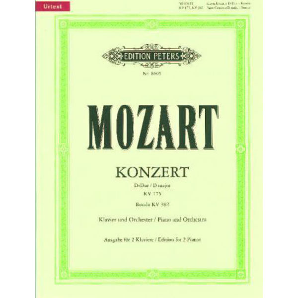 Concerto No. 5 in D K175 with Rondo in D K382, Wolfgang Amadeus Mozart - Piano Duett