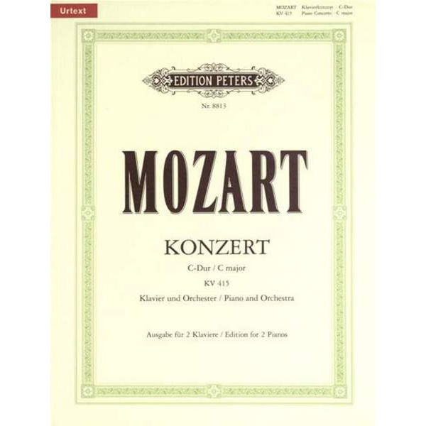 Concerto No. 13 in C K415, Wolfgang Amadeus Mozart - Piano Duett