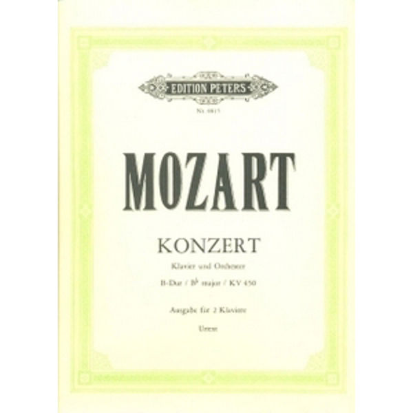 Concerto No. 15 in B flat K450, Wolfgang Amadeus Mozart - Piano Duett