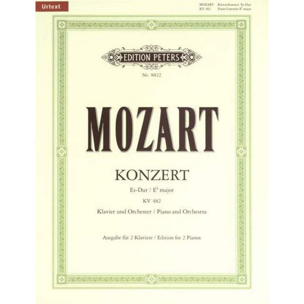 Concerto No. 22 in E flat K482, Wolfgang Amadeus Mozart - Piano Duett