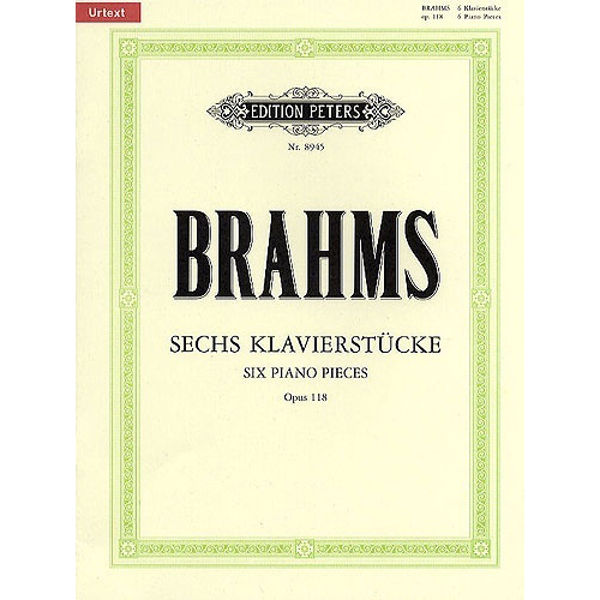 6 Pieces Op.118, Johannes Brahms - Piano