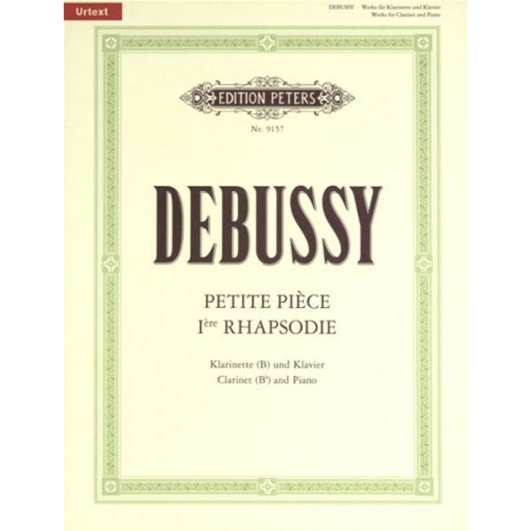 Petite Piece 1st Rhapsodie -Works for Clarinet & Piano. Claude Debussy