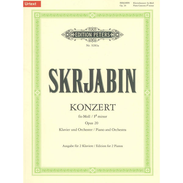 Piano Concerto in F# minor, Op.20, Alexander Skryabin - Piano