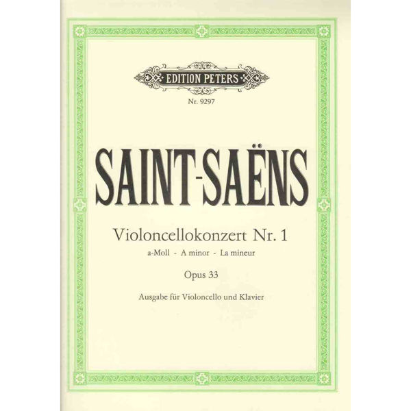 Cello Concerto no 1 a-minor opus 33, Camille Saint-Saens. Violincello/Piano