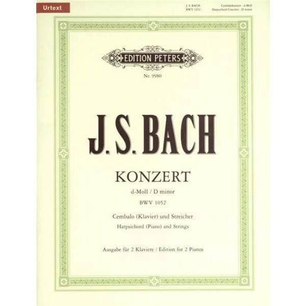 Concerto No. 1 in D minor BWV 1052, Johann Sebastian Bach - Piano Duett