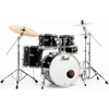 Slagverk Pearl Export EXX725SBR/C31, 22 Jet Black m/Stativer og Cymbaler