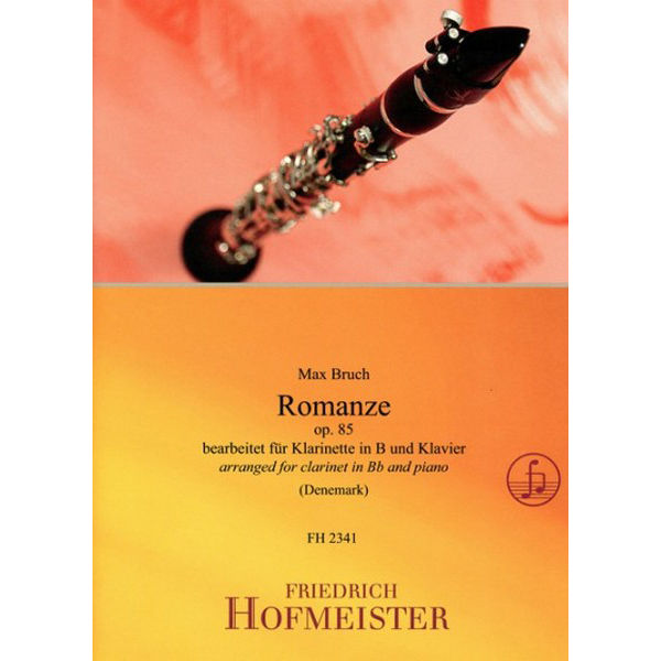 Romanze op. 85, Max Bruch, arranged for Clarinet in Bb and Piano