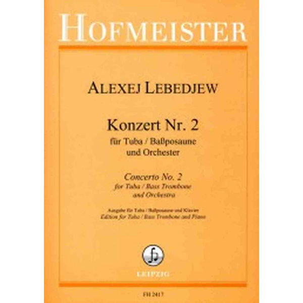 Concerto No. 2 for Tuba/Basstrombone and Orchestra. Alexej Lebedjew