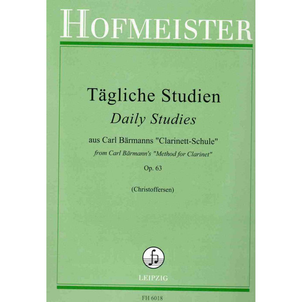 Tägliche Studien Op. 63 (Daily Studies for Clarinet) Carl Bärmann