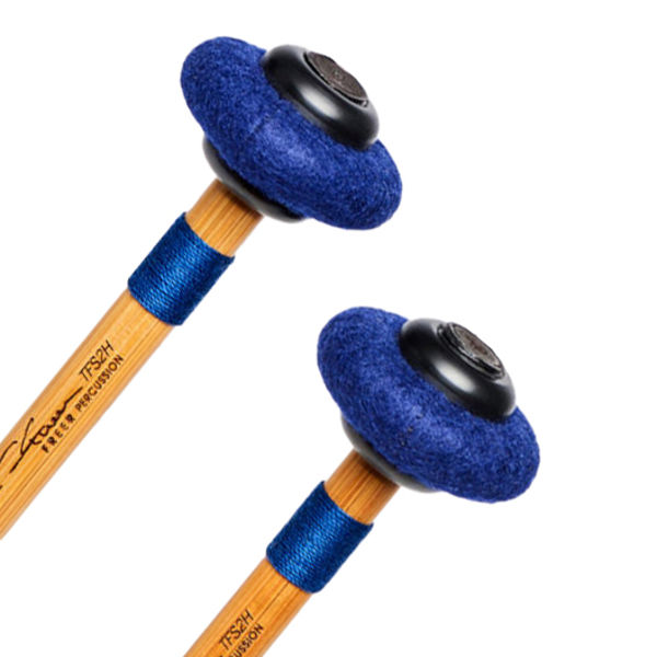 Paukekøller Freer Percussion TFS2H, Tonkin Bamboo Felt Core Super 2 Hard