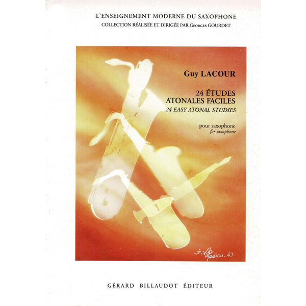 24 Etudes Atonales Faciles Saxophone - Guy Lacour