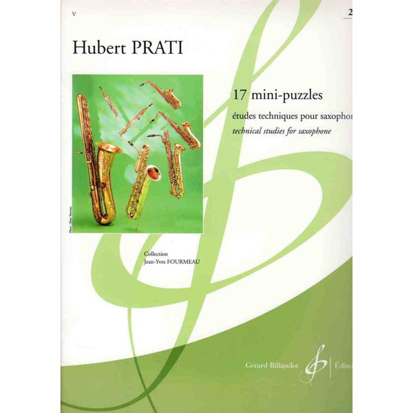 Prati - 17 Mini-Puzzles Vol 2 pour saxophone