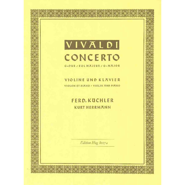 Concerto Op 3 for Violin and Piano, Vivaldi/Küchler/Herrmann