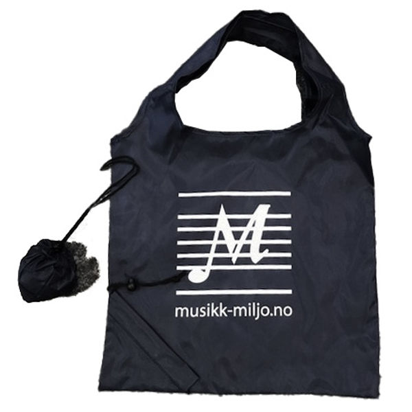 Handlenett Blå Musik-Miljø logo Sølv