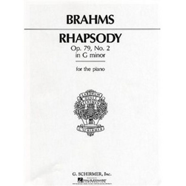 Brahms Rhapsody op. 79 no 2 in G minor, Piano