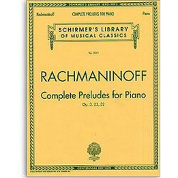Complete Preludes for Piano. Sergei Rachmaninov