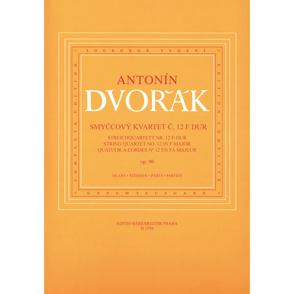 Dvorak Urtext - XII String Quartet in F Major Op. 96 - Critical Edition