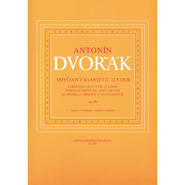 Dvorak Urtext - XII String Quartet in F Major Op. 96 - Critical Edition