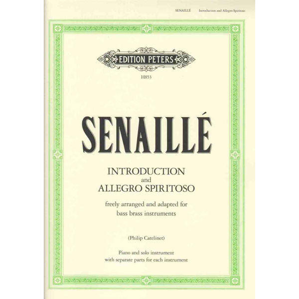 Introduction and Allegro Spiritoso. Senaille/Catelinet. Bass Instruments/piano.