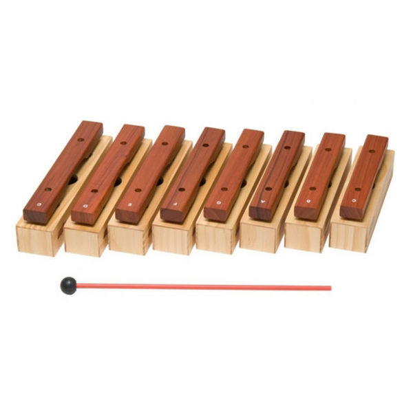 Klangstavsett Hau-Sheng HBXS-8, Rosewood Sopran Diatonisk C5-C6 (C52-C64) 8 Stk.