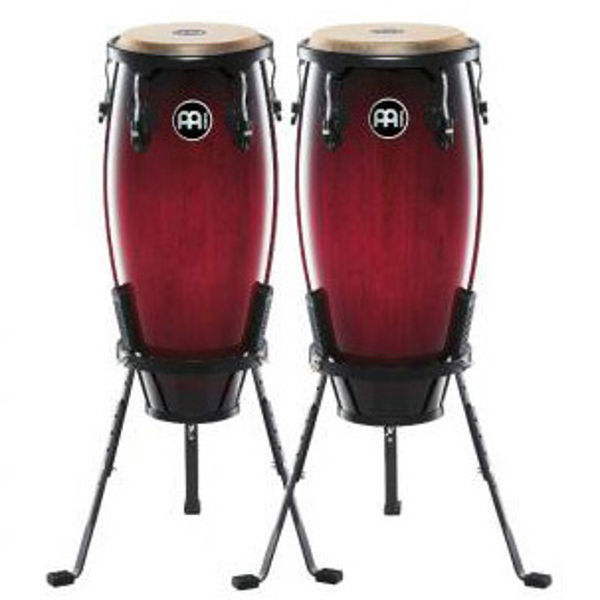 Congas Meinl Headliner HC555WRB, 10-11 m/Stativer, Wine Red Burst