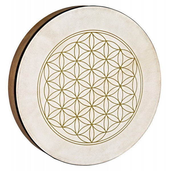 Håndtromme Meinl HD16WB-FOL, 16, Walnut Brown, Flower Of Life Symbol