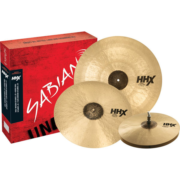 Cymbalpakke Sabian HHX 15005XCN, 15-19-22, Complex Performance Set