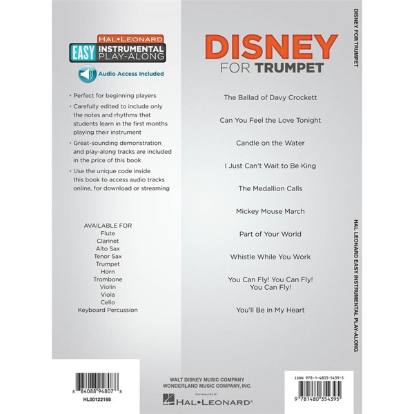Disney for Trumpet - Easy -  10 classic songs