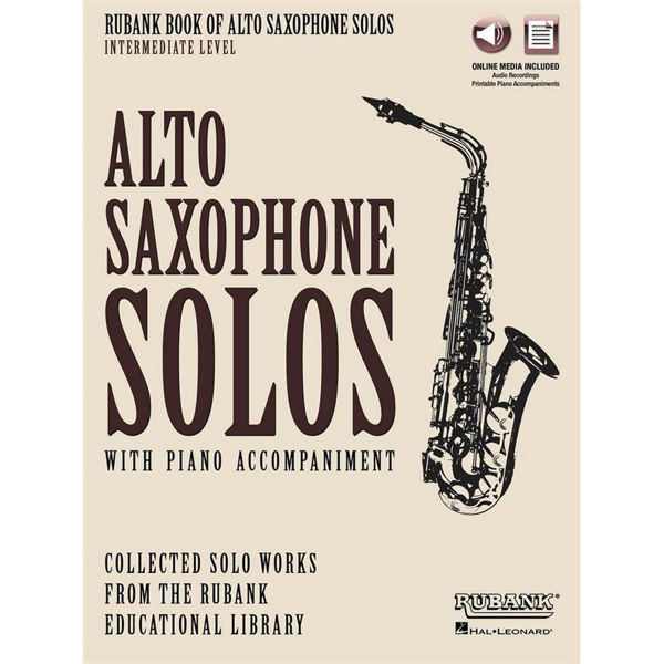 Rubank book of Alto Saxophone solos, Intermediate level, Audio Access
