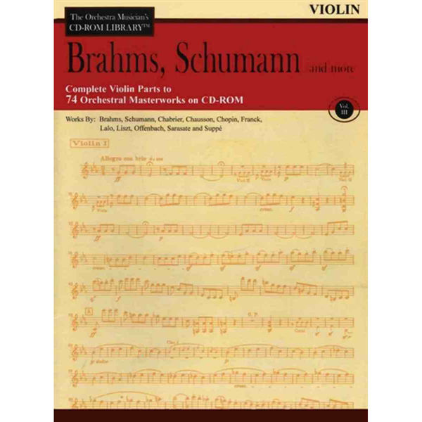 CD-rom library - Brahms, Schumann and more - Violin